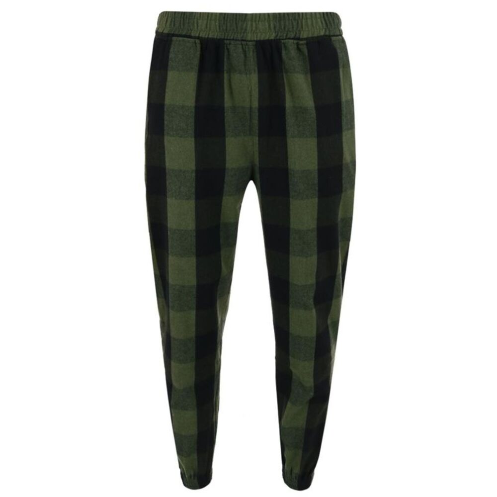 CTM Men's Flannel Plaid Jogger Pant